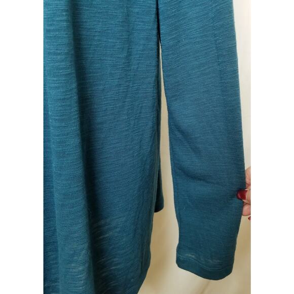 Simply Vera Vera Wang Open Front Teal Cardigan Draped Front Lightweight Size XL - Picture 4 of 7